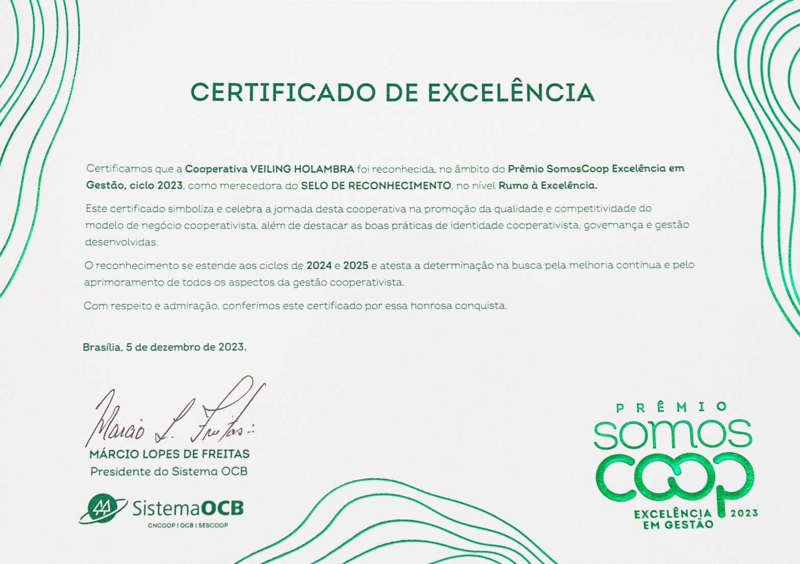 Prêmio SomosCoop Excelência em Gestão